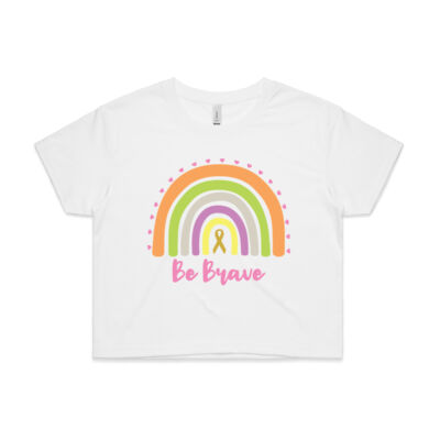 Be Brave Womans Crop Tee Thumbnail
